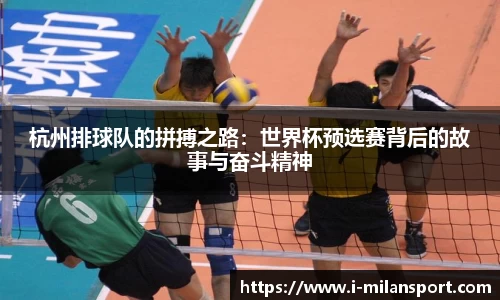 杭州排球队的拼搏之路：世界杯预选赛背后的故事与奋斗精神